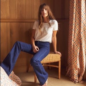 Sezane 1973 The Flare Jeans Blue Size 4/27